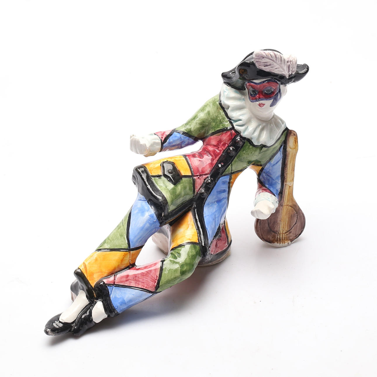 FIGURIN, keramik, harlekin, 1900-tal.