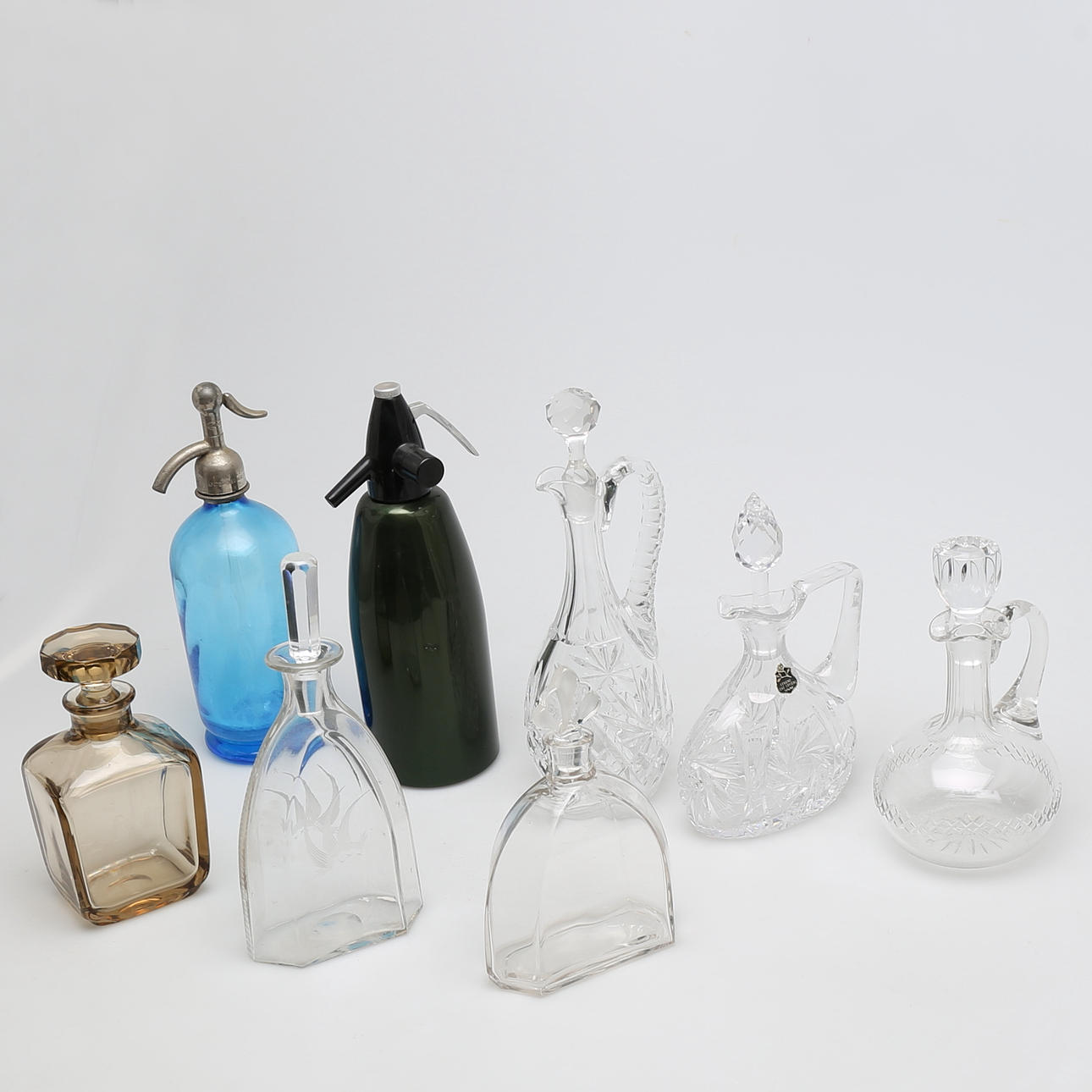 KARAFFER och sifoner, 8 delar.