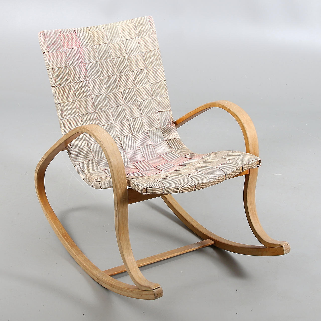 GUNGSTOL, troligen GA (Gustaf Axel) BERG, Väsby Möbel-& Inredningsfabrik. 1940-tal.