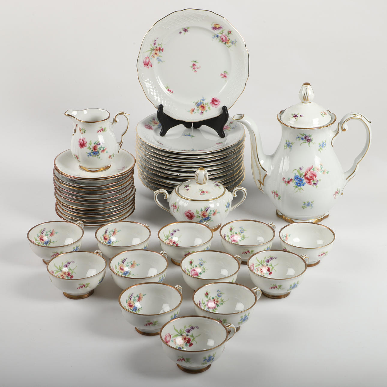 COFFEE SET, 39 pieces, porcelain, marked Import/Rörstrand.