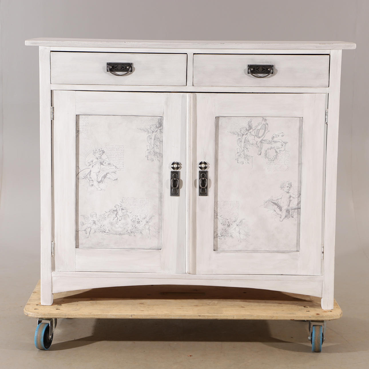 CABINET, painted, art nouveau.