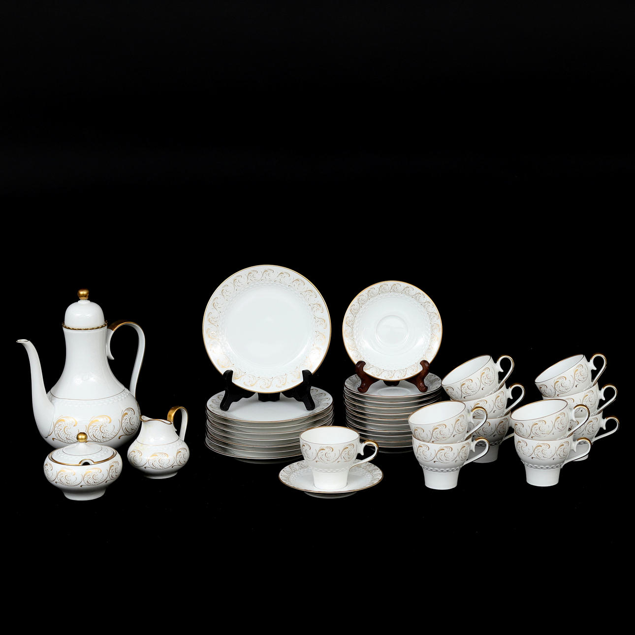 COFFEE SET, 34 pieces, porcelain, Hackefors Porslin, Sweden. Ceramics ...