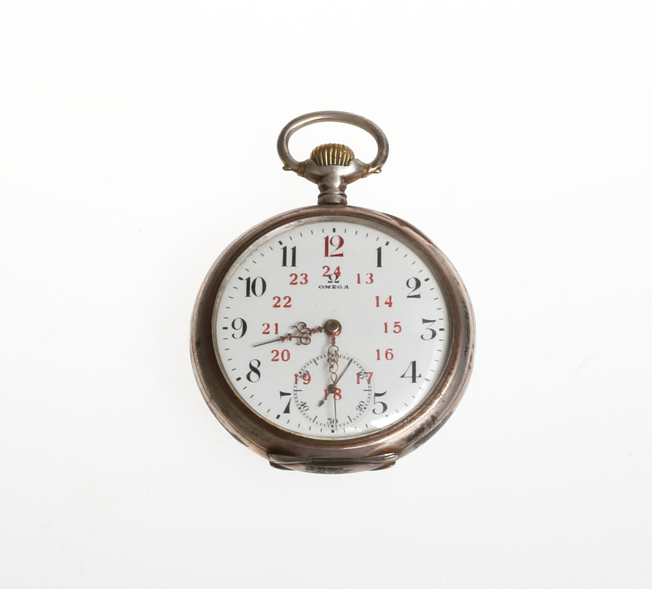 FICKUR, Rödtolva, Omega, silver.