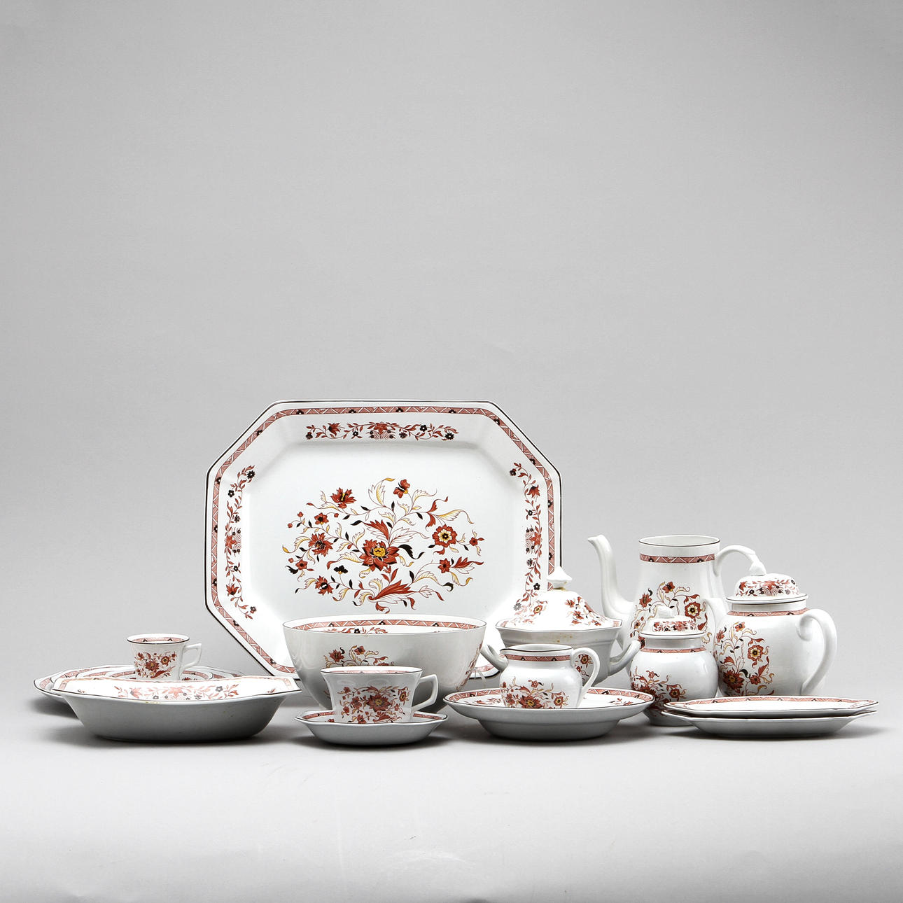 MATSERVIS, 78 delar, "Kashmar", fajans, Wedgwood.