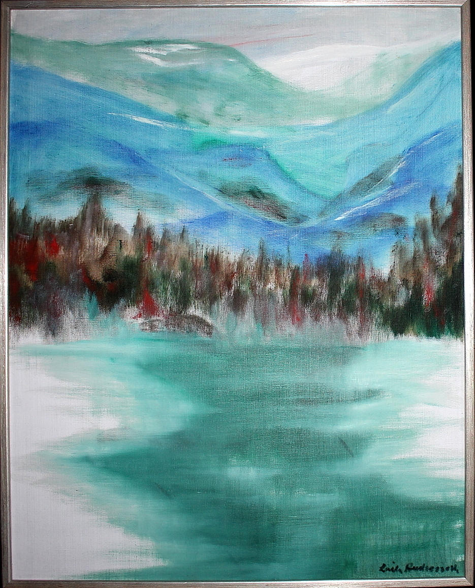 LAILA ANDREASSON. olja på duk, Åreskutan, signerad.