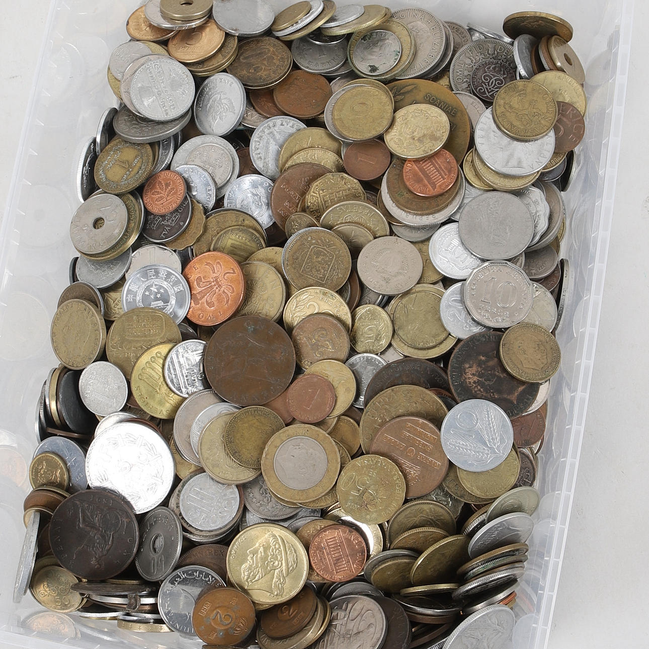 MONEDAS, extranjeras, cobre/níquel, siglo XX.