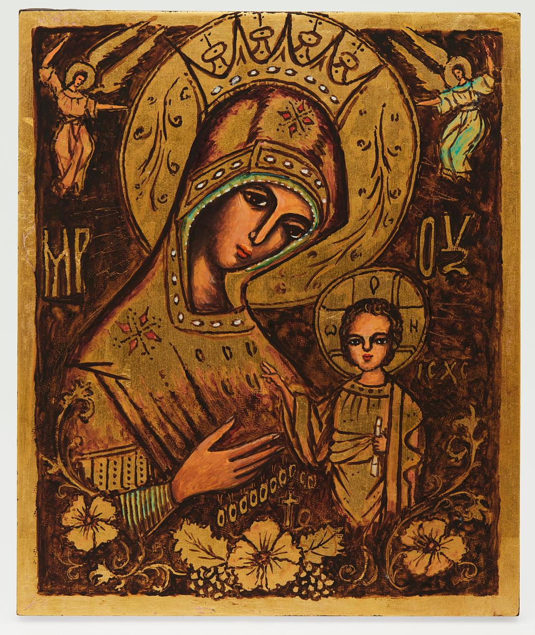 Heinrich Schmitt, Ikone / Heiligenbild, Muttergottes.