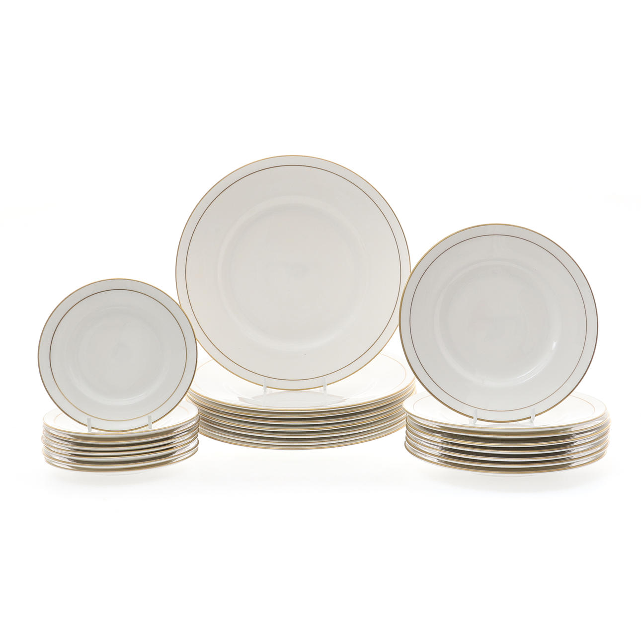 A ROYAL WORCESTER CONTESSA PATTERN TWENTY-FOUR-PIECE PART DINNER ...