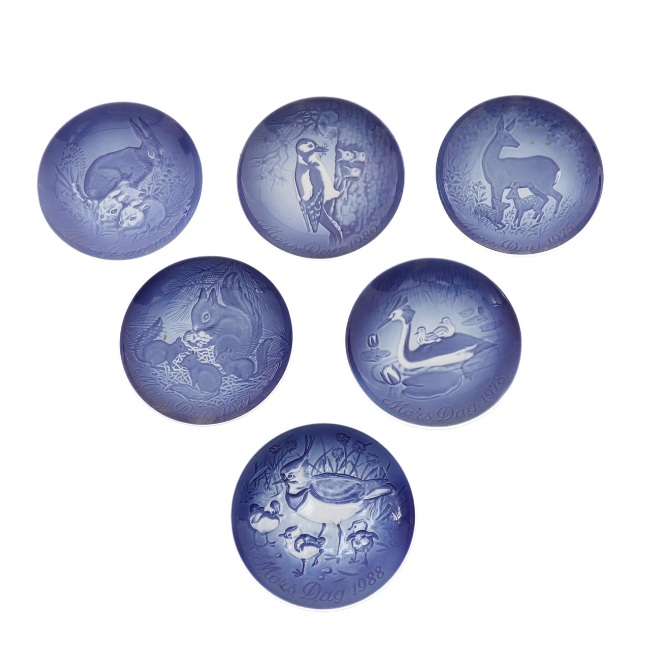 SIX BING AND GRONDHAL MOTHER'S DAY PLATES.