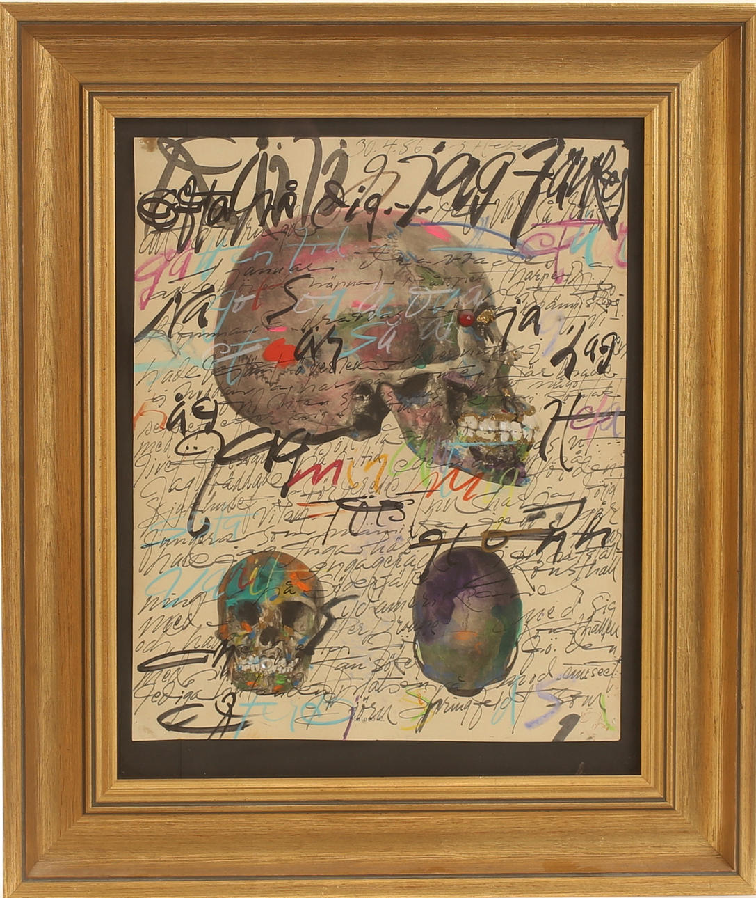 IAN HELLSTRÖM. Blandteknik, signerad.