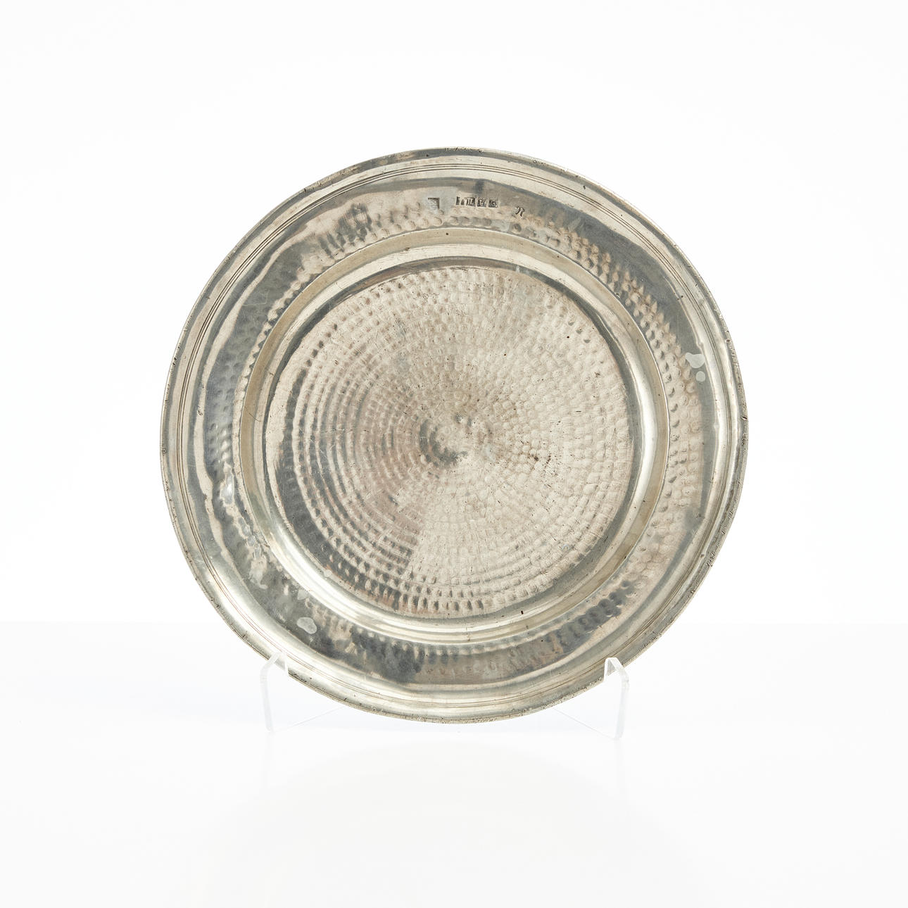 JOHAN LÖFGREN. FAT, tenn, hamrad dekor, Halmstad 1771.