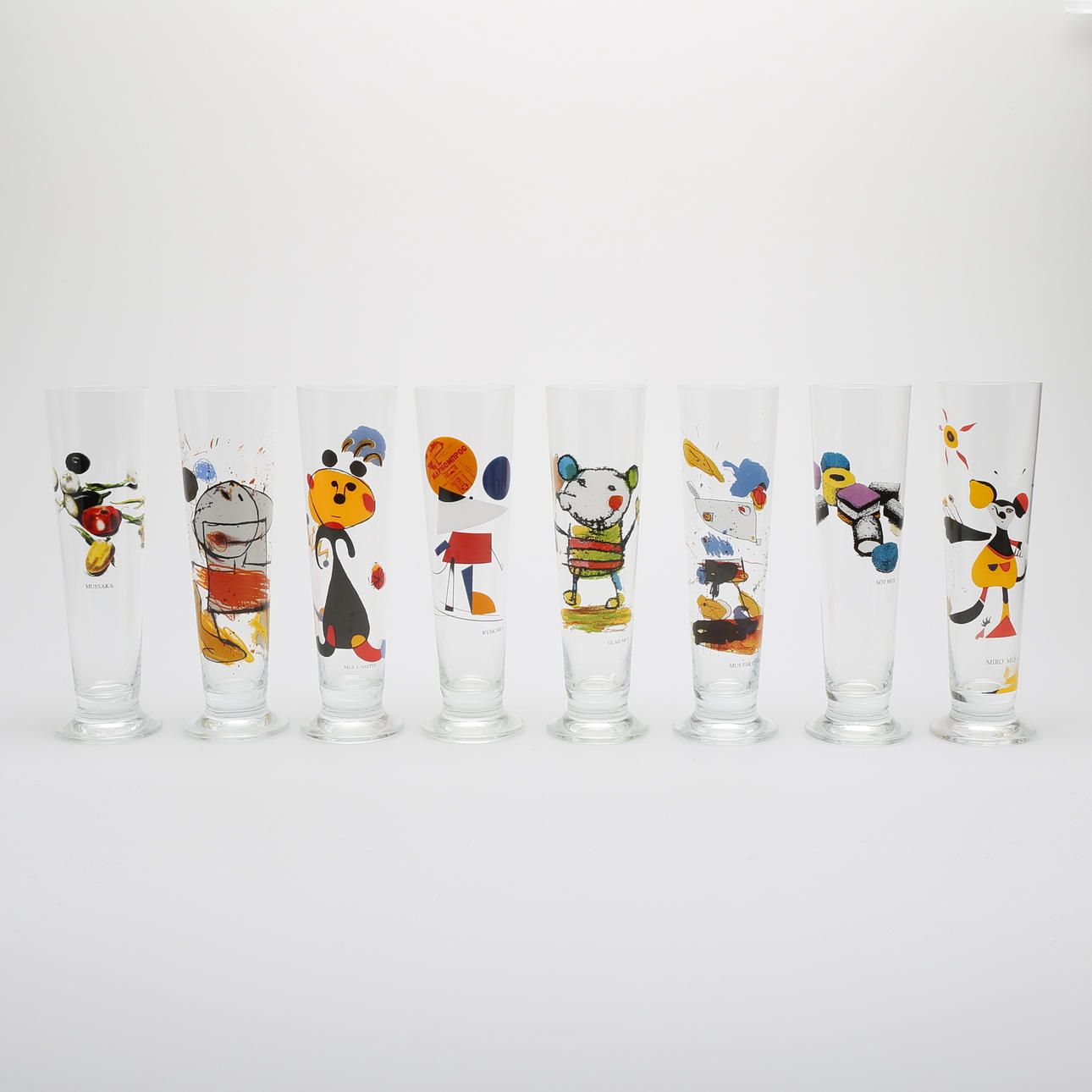 ÖLGLAS, 8 st, Lasse Åberg.