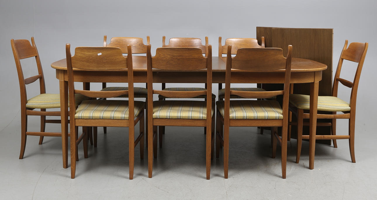 MATSALSGRUPP, 9 delar, "Calmare Nyckel", Carl Malmsten, 1900-talets andra hälft.