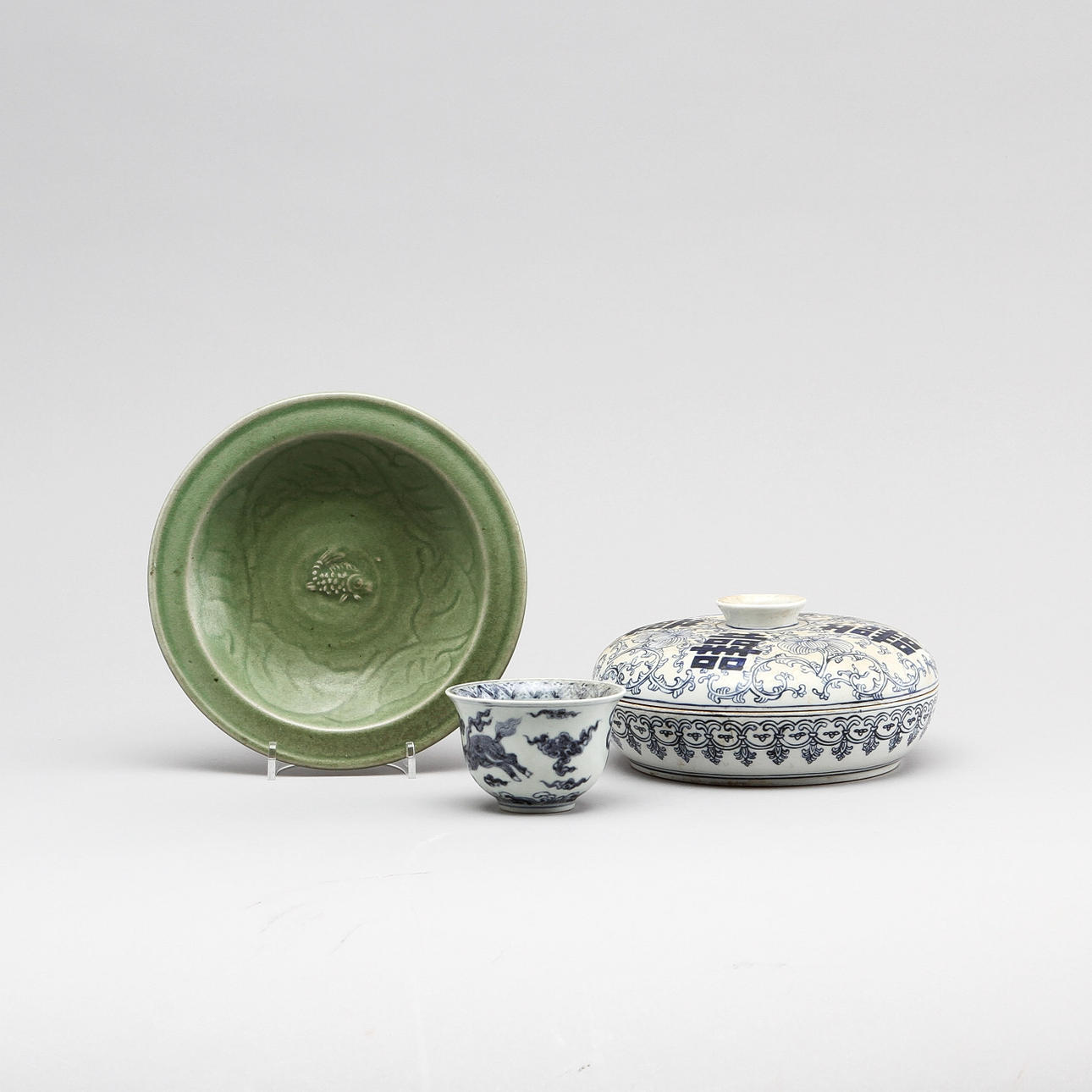 PORSLIN, 3 delar, orientaliskt 19/2000-tal.