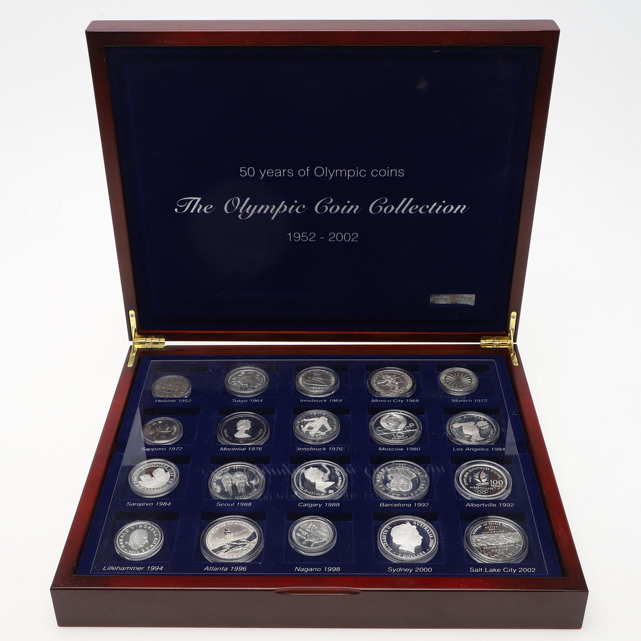 MYNT, 20 st. Silver, "The Olypic Coin Collection", 1952-2002.