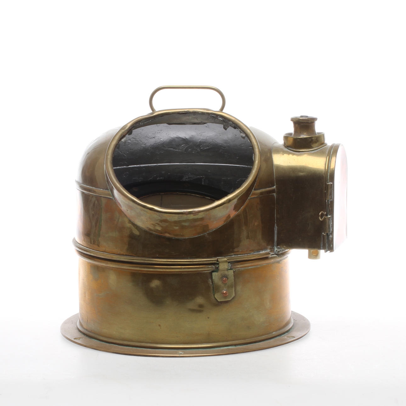 NAKTERHUS MED KOMPASS, mässing, Einar Weilbach & Co, Köpenhamn 1900-talets första hälft.