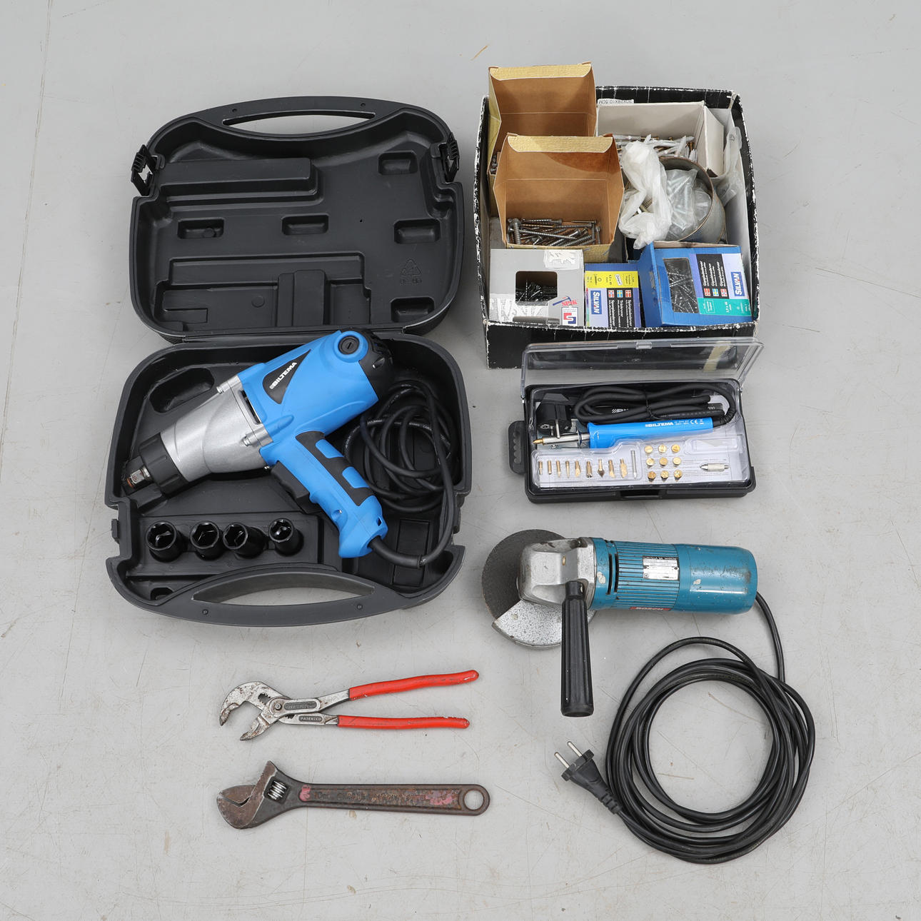 PARTI VERKTYG, bl.a BOSCH, KNIPEX COBRA.