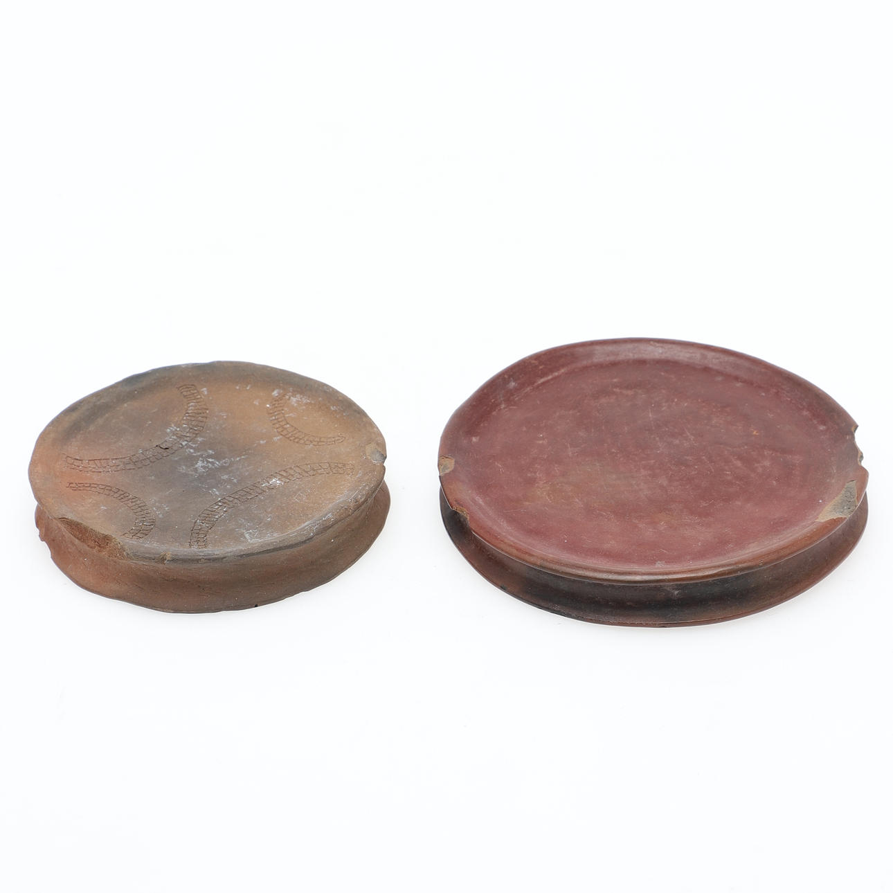 LIPPENTELLER, 2 Stück, Keramik, Afrika.