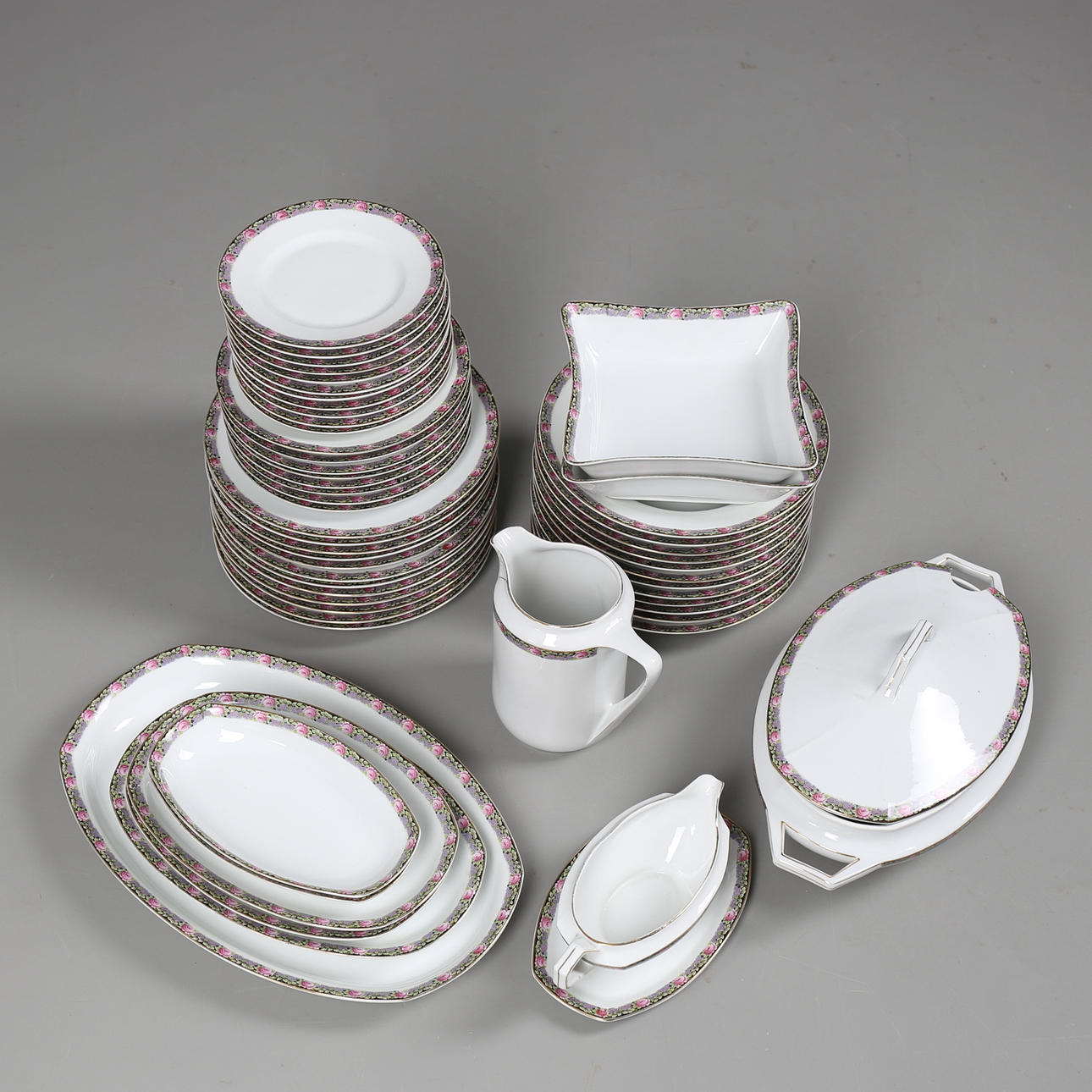 MATSERVIS i porslin, 54 delar, PSAG.