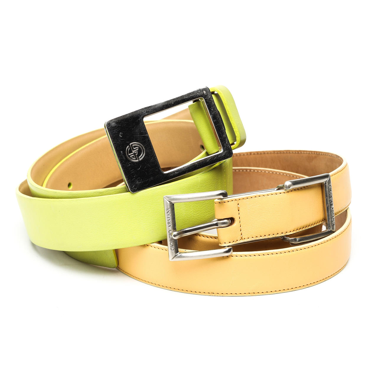 GIORGIO ARMANI, skärp, 2 st, Italien.