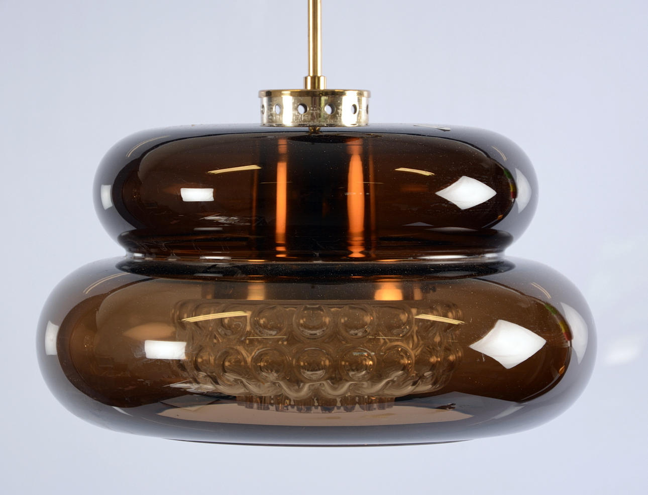 TAKLAMPA, glas, "Bubblan", Carl Fagerlund, Orrefors.