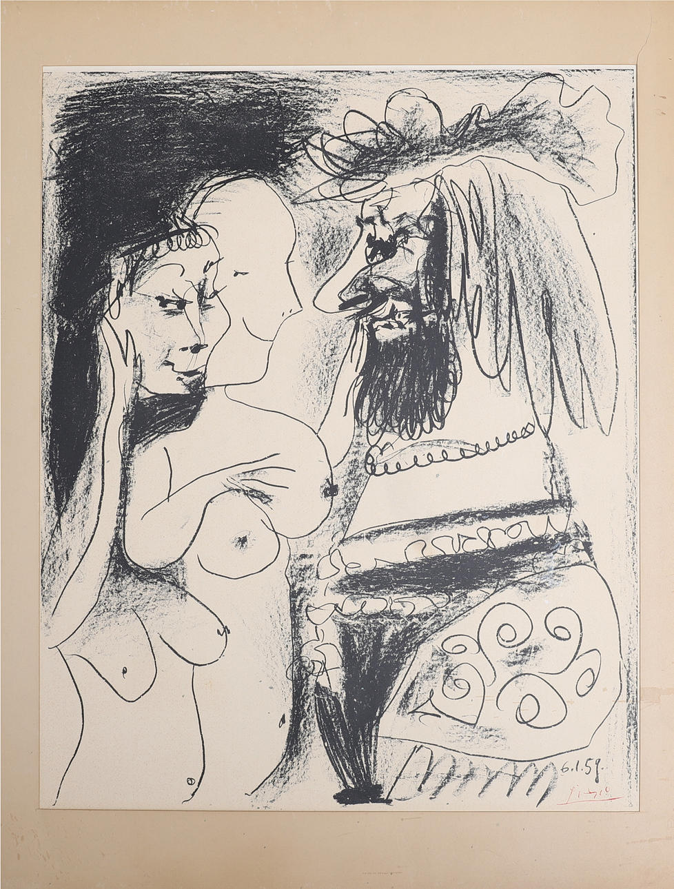 PABLO PICASSO. "LE VIEUX ROI".