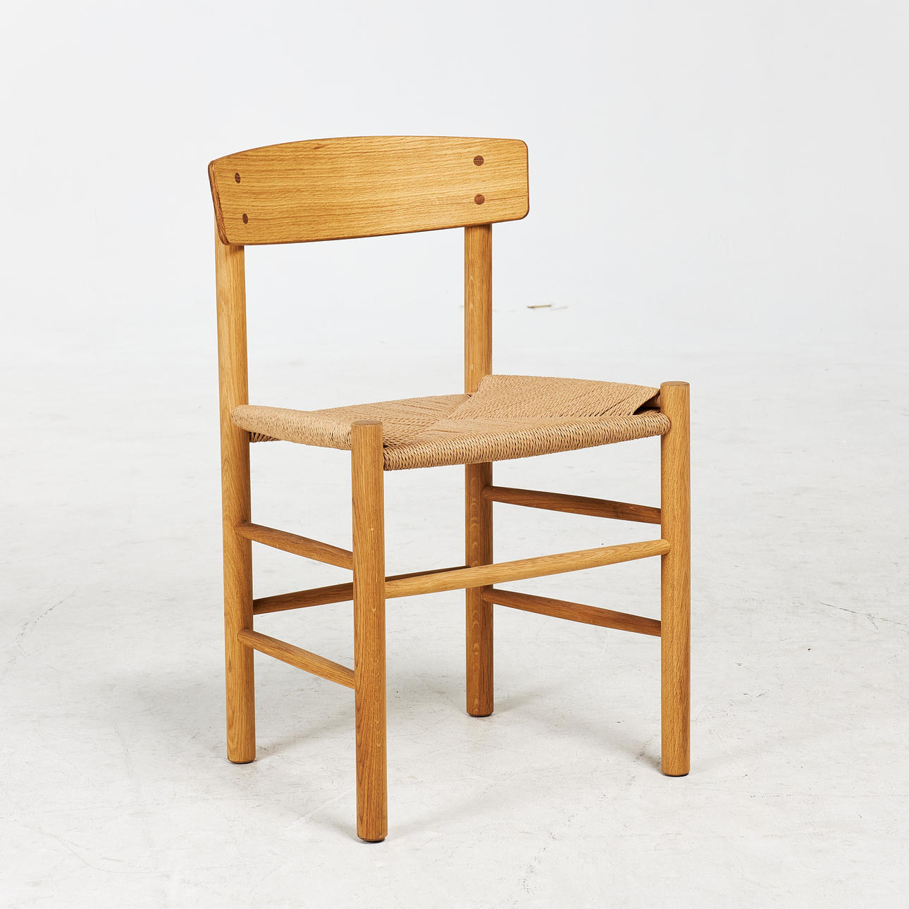 BØRGE MOGENSEN. Stol, "J39 Chair", eg, fletsæde.