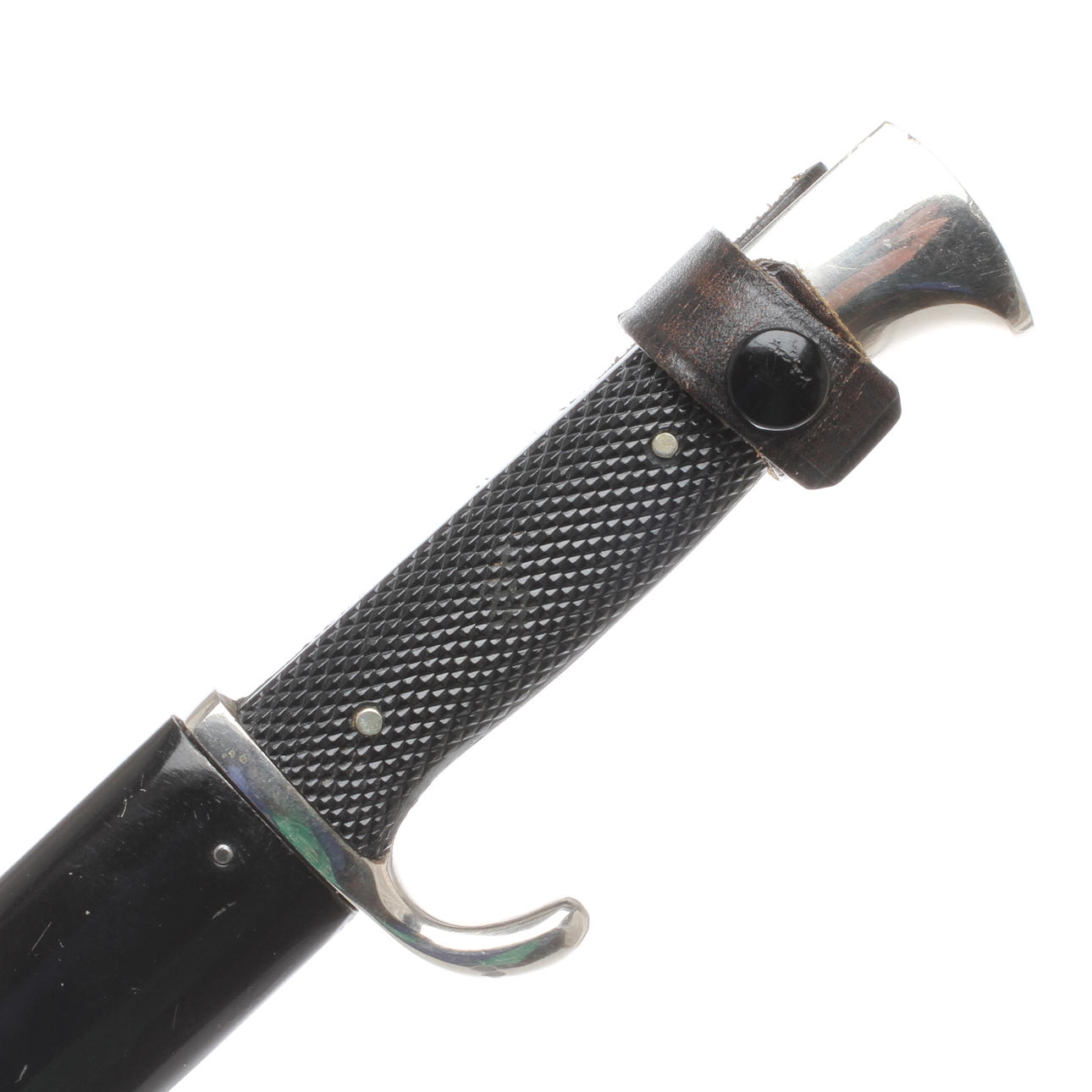 KNIV, Hitlerjugendkniv PUMA, Solingen. Bladet med etsat motto och RZM nummer "M7/27 1937" och tillverkarens märke.