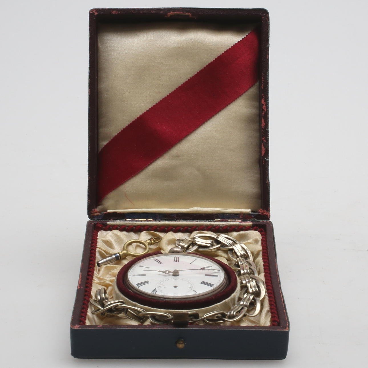 FICKUR, delvis i silver, totalvikt ca 83 gram, 18/1900-tal.