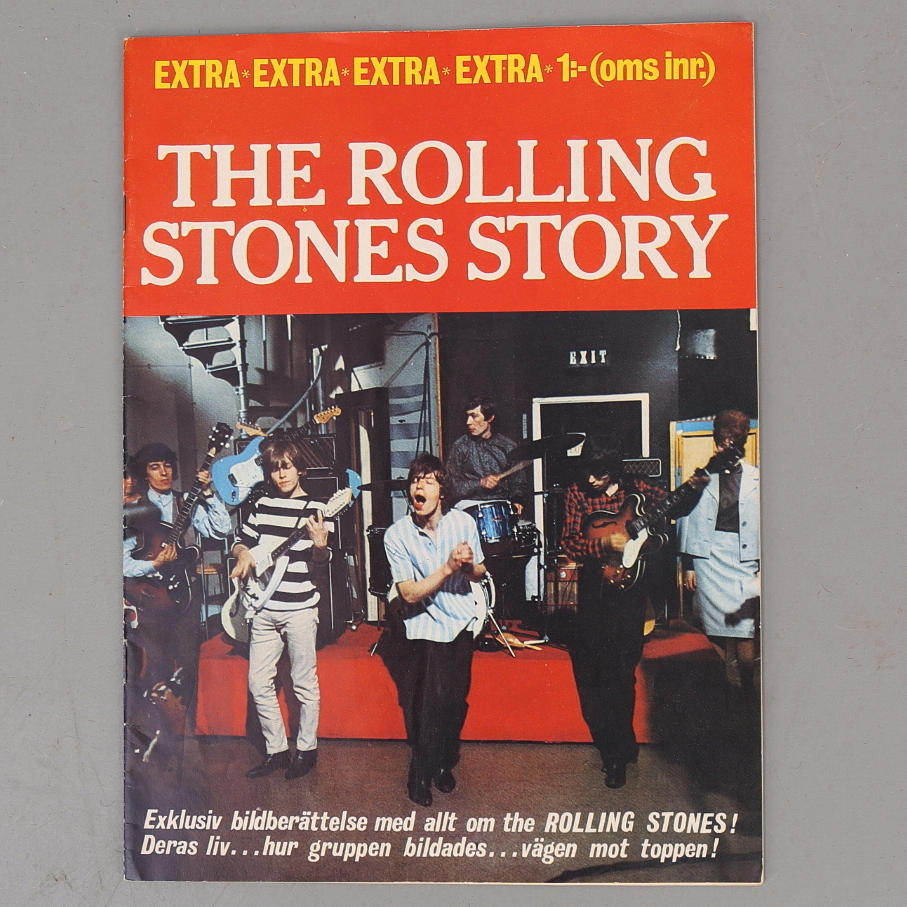 TIDSKRIFT "The Rollings Stones story" 1965.