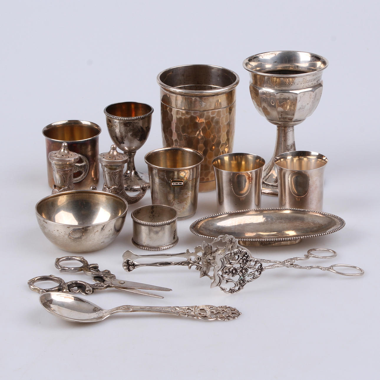 PARTI SILVER, 16 delar, vikt ca 520 gram.