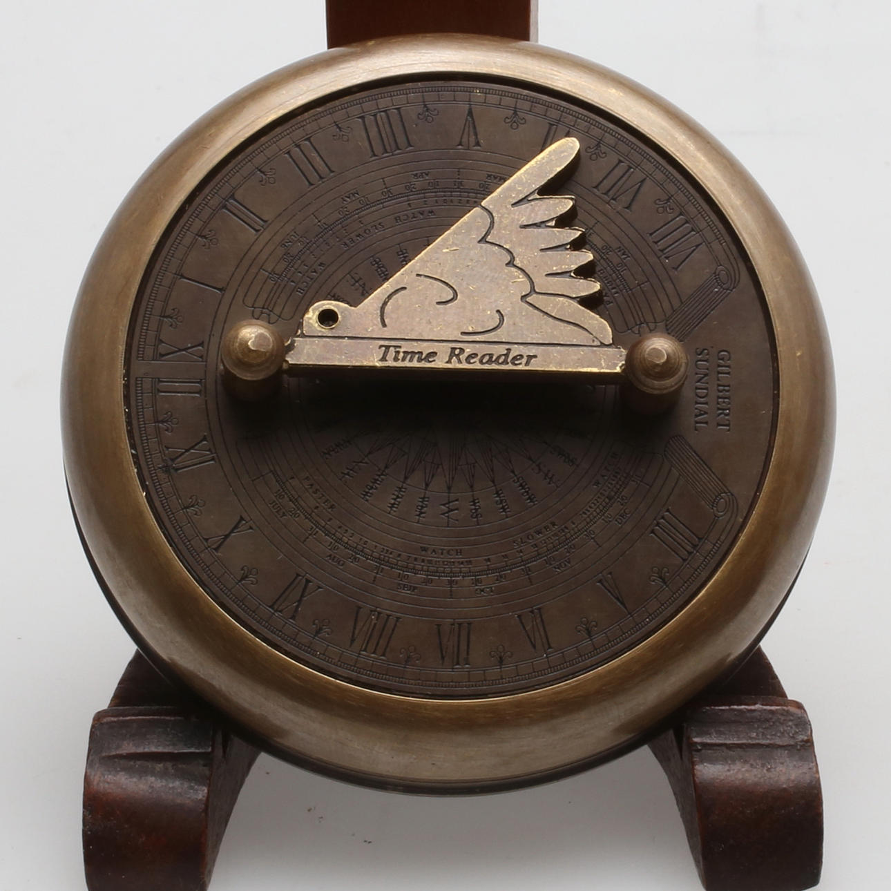 SOLUR/KOMPASS, brons, Gilbert Sundial, 1900-tal.