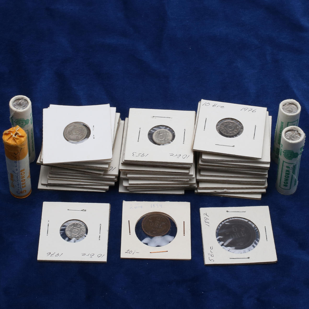 PARTI MYNT, Sverige, mestadels kopparmynt, 18-1900-tal.