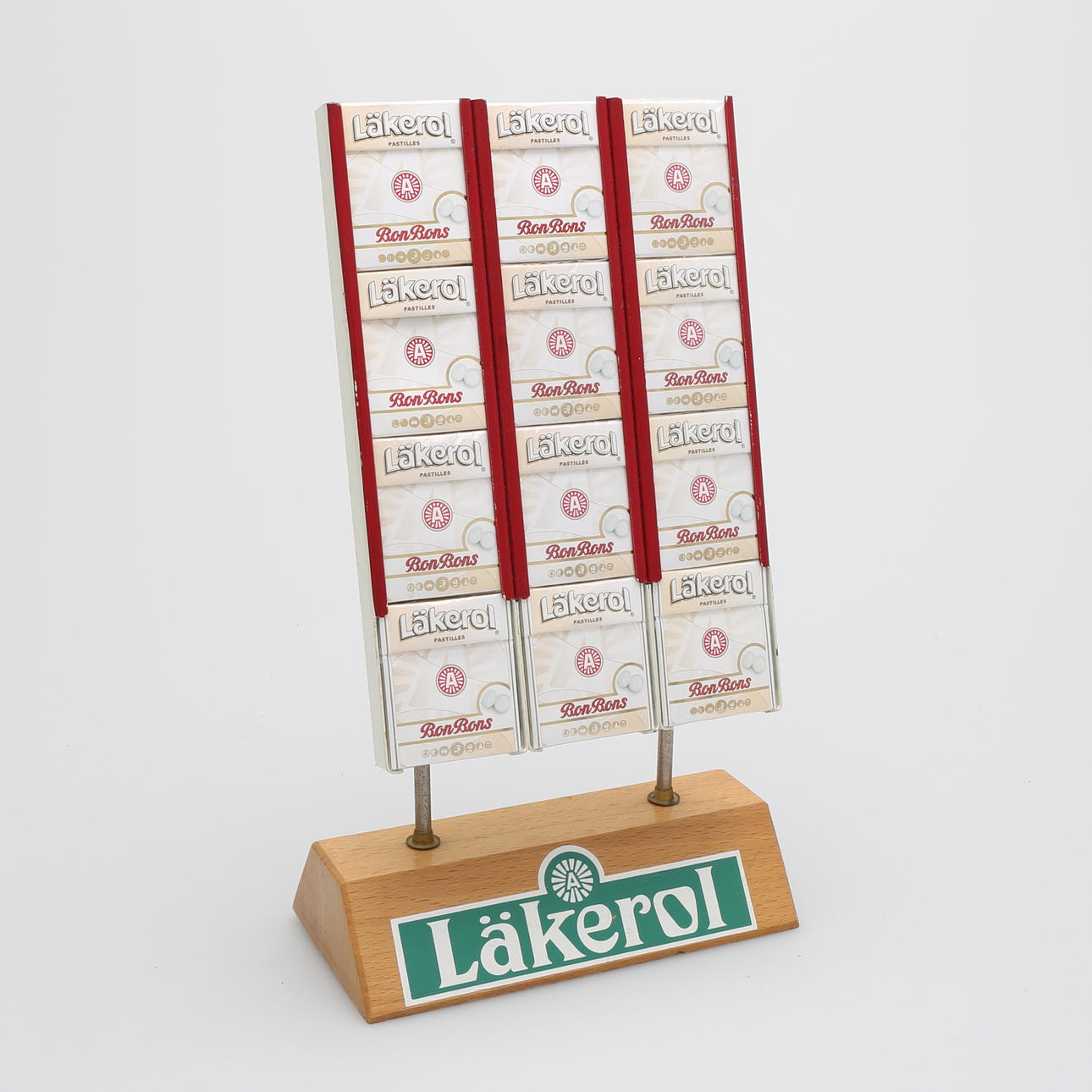 REKLAM/SKYLTSTÄLLNING för Läkerol, 1900-talets andra hälft.