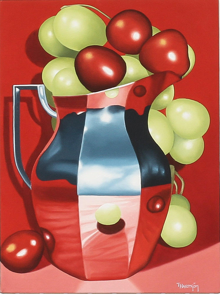 TOMAS HAFSTRÖM. Stilleben, olja på duk, signerad.