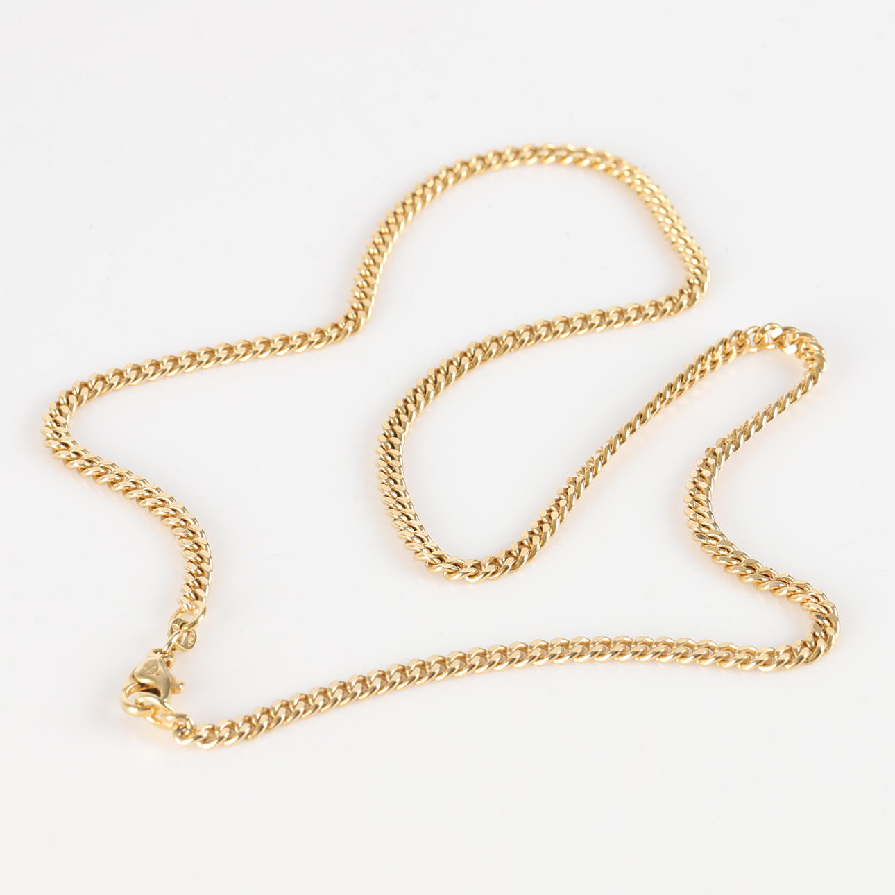 COLLIER, armor link, 18 K gold.