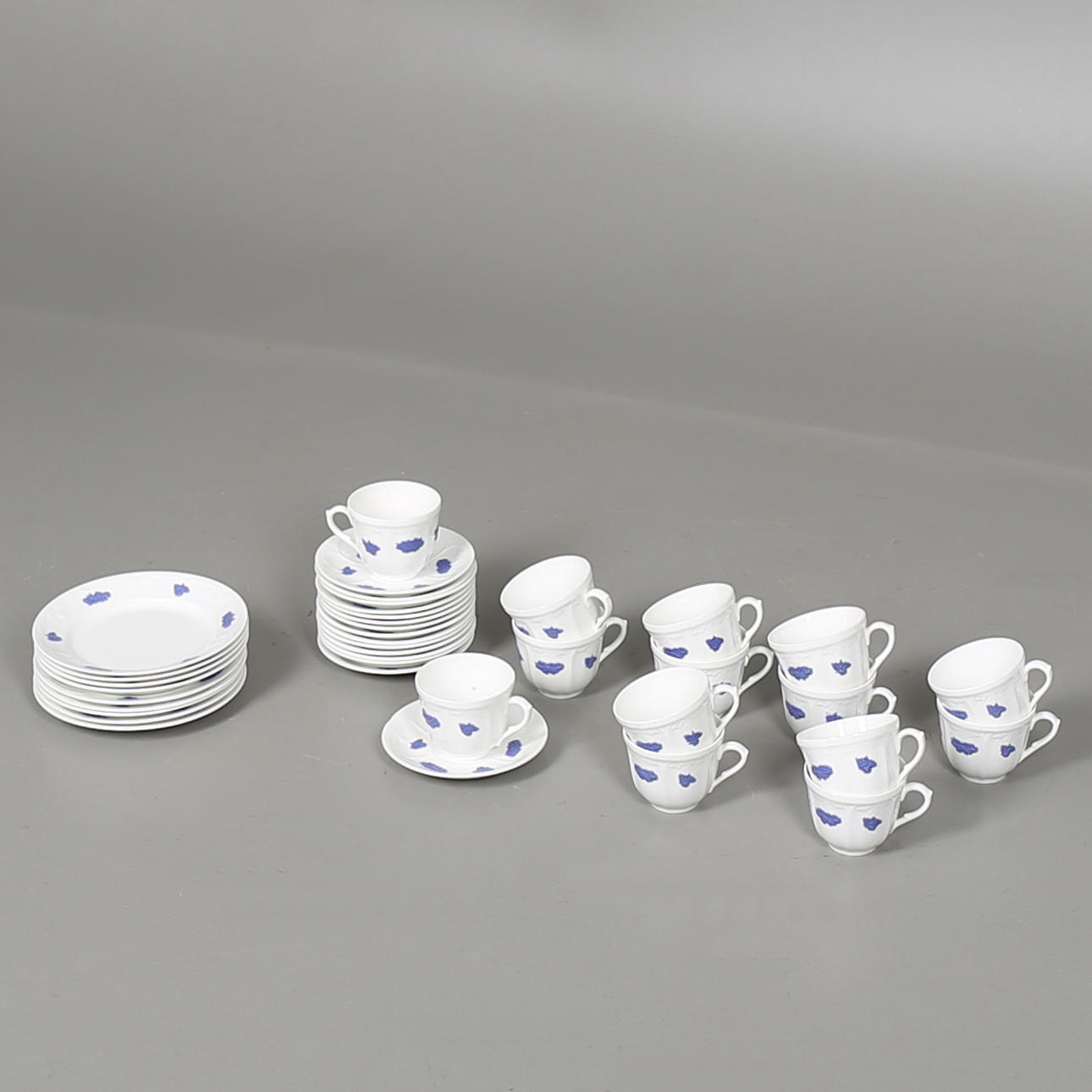KAFFESERVIS, 38 delar, Blå Blom, Gustavsberg.