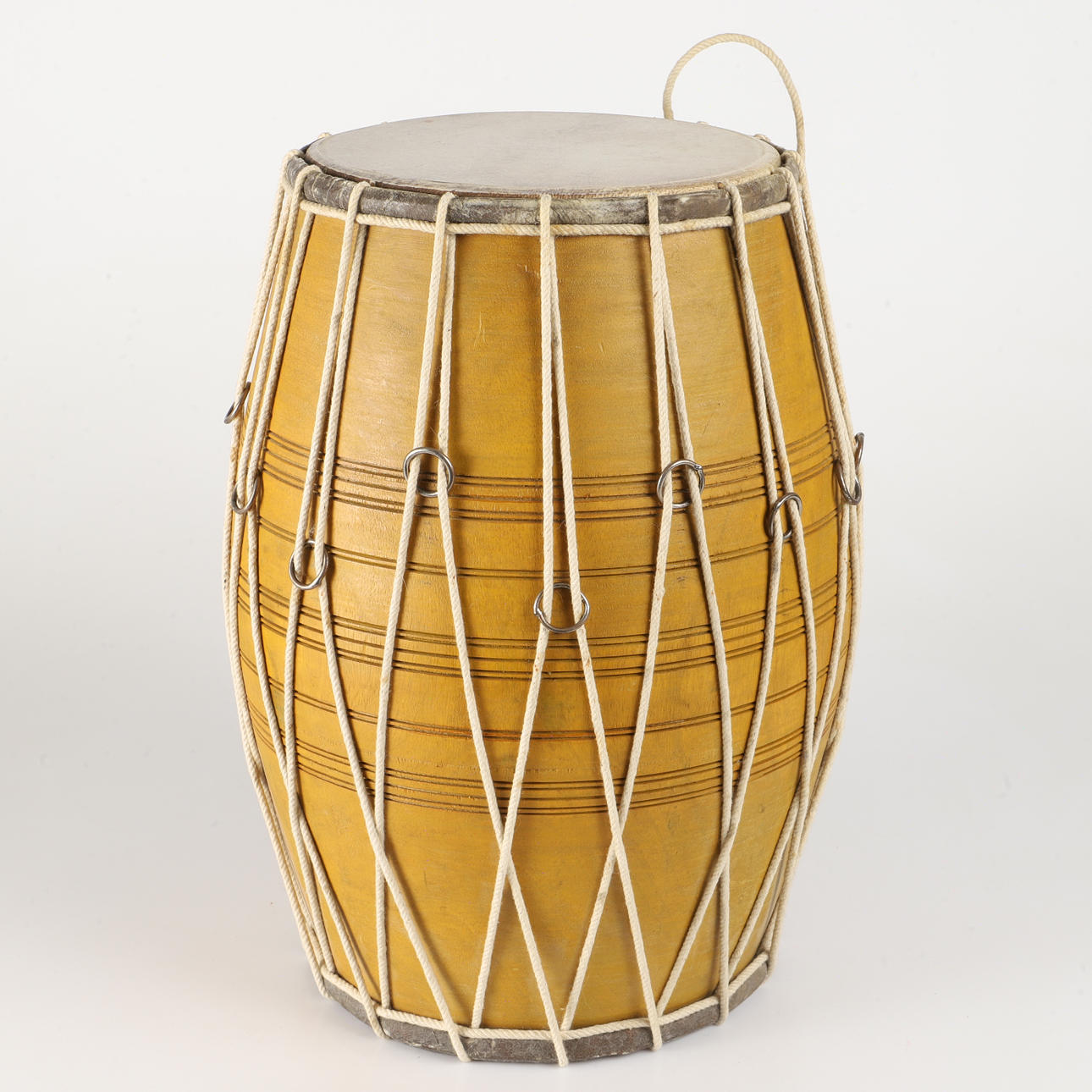 TAMBOR, llamado Dholak, cuero/madera.