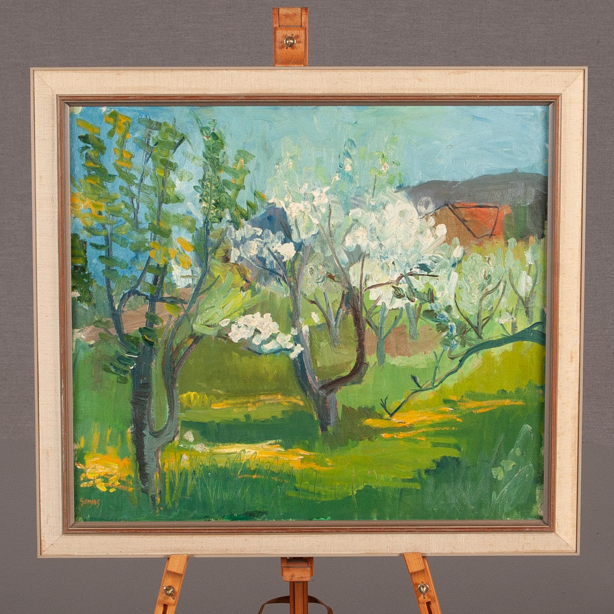 SONJA SCHÖNEBERGER. Oil on canvas, signed.