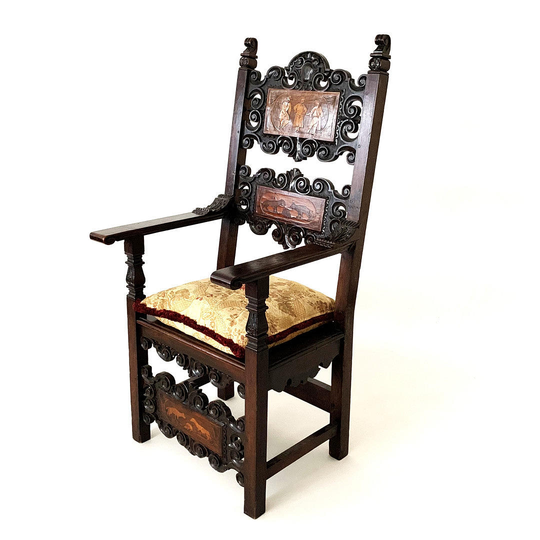 18TH C. ITALIENSK LÆNESTOL.