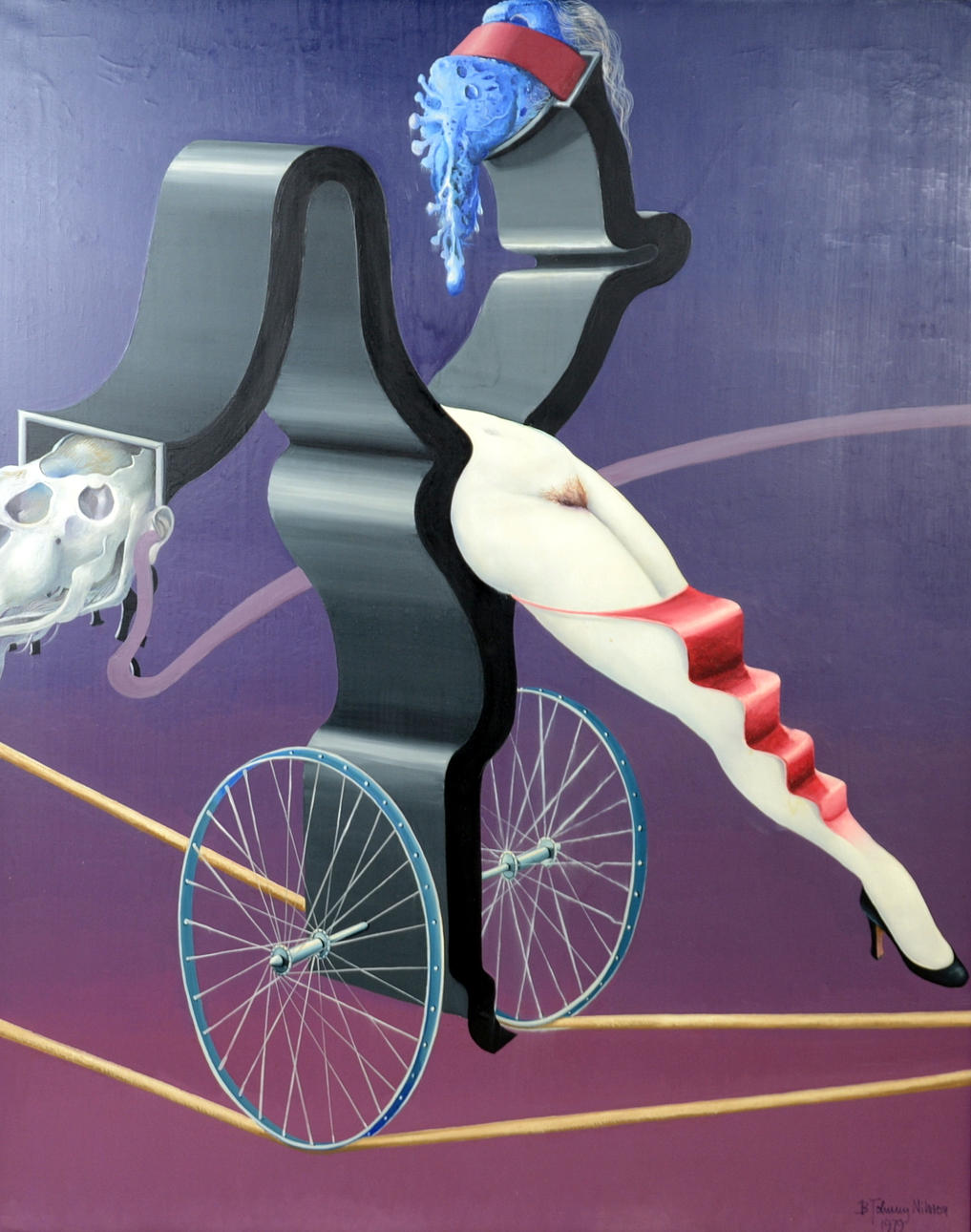 BERT JOHNNY NILSSON. Olja på duk.