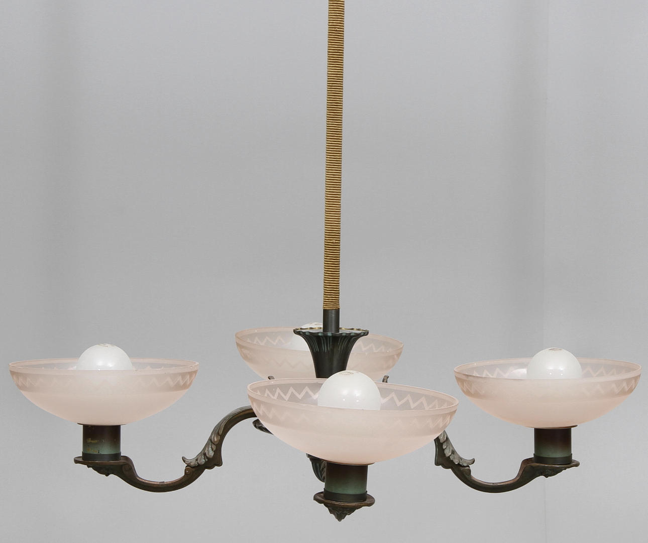 TAKLAMPA, art deco, 1930-tal.