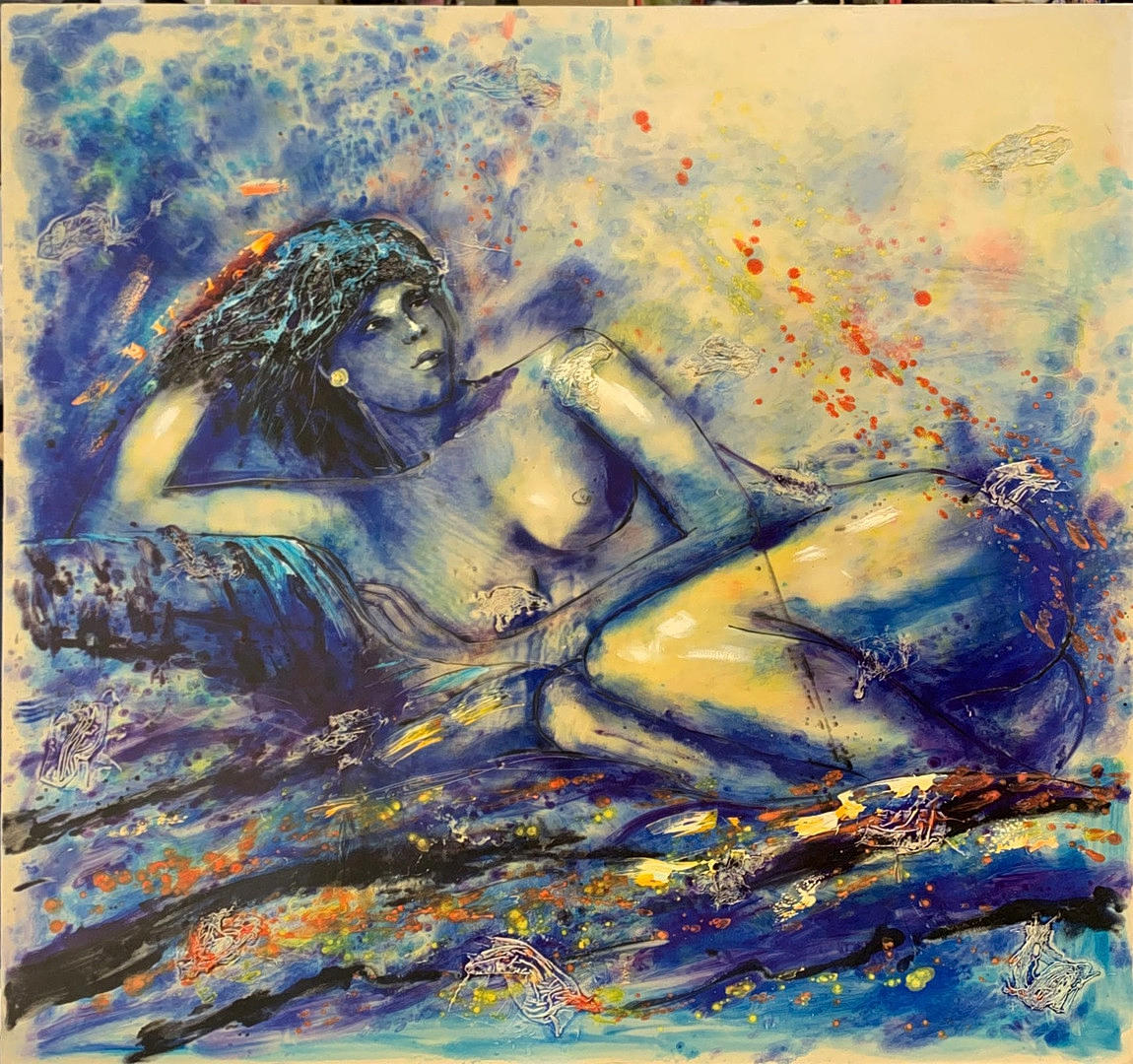 GROSSE NACKTE FRAUEN, GEMISCHTE MEDIEN.