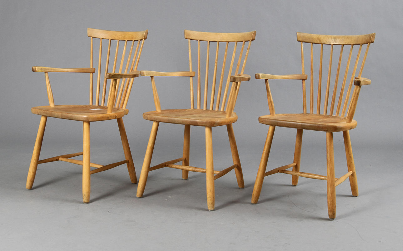 KARMSTOLAR, 6 st, "Lilla Åland", Carl Malmsten.