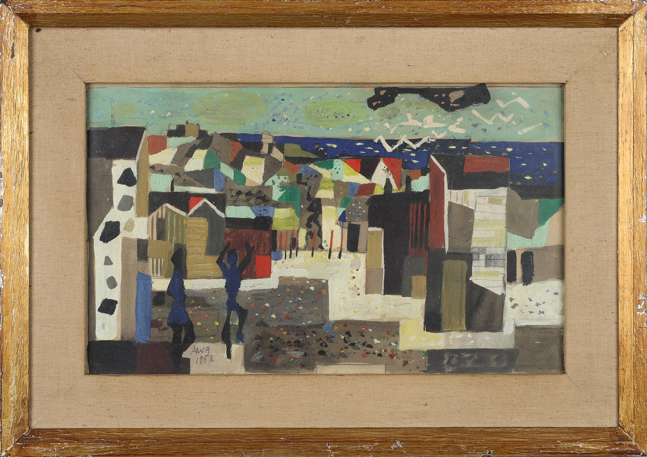 ÅKE WILHELM ANDERSSON, mixed media, signed ÅWA. Dated 1952.