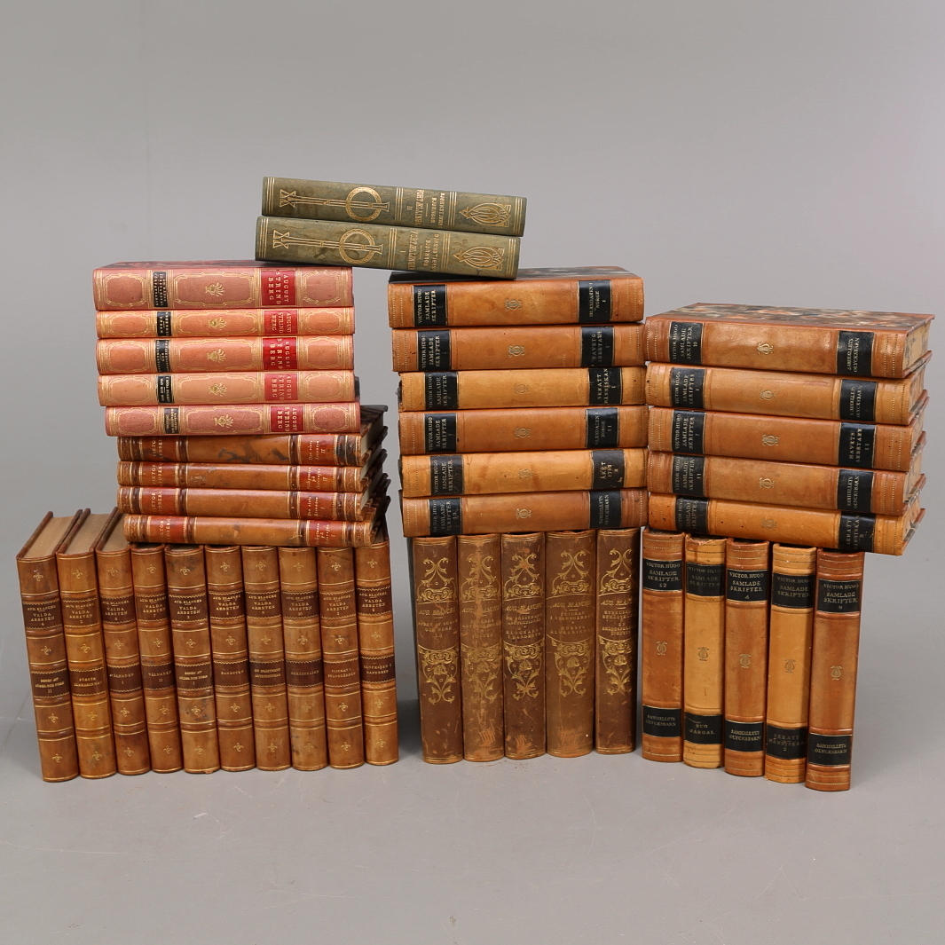 BÖCKER 42 st, August Blanche, Viktor Rydeberg, Viktor Hugo, August Strindberg, Björnstjerne Björnsson.