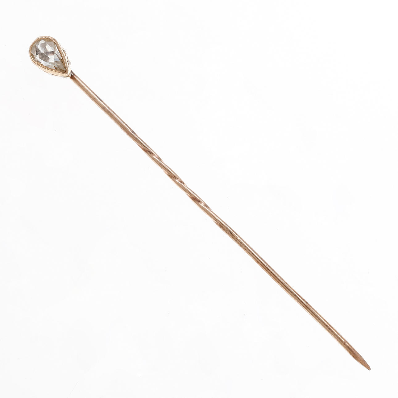 Diamond tie pin, early 20th Century.