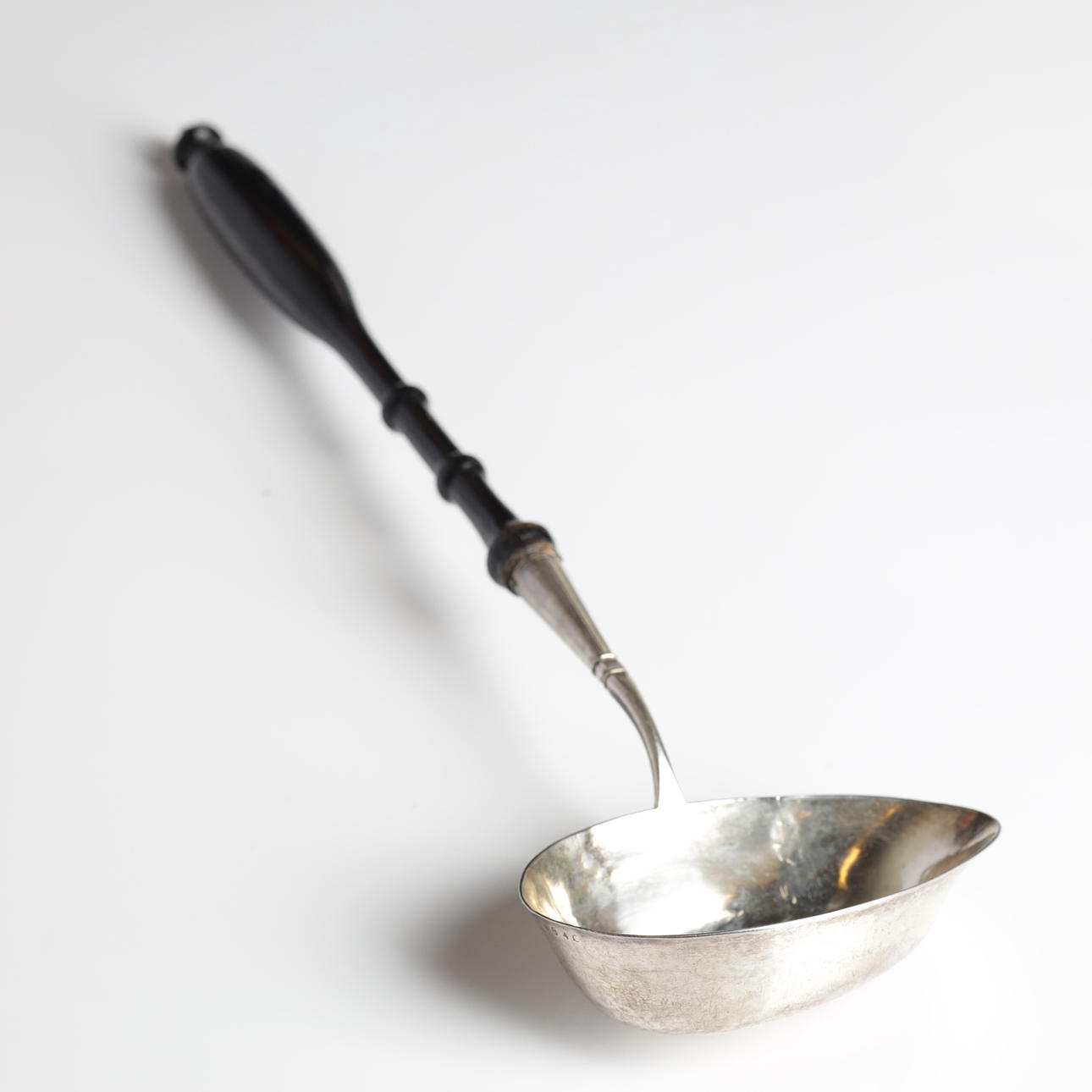 SOUP LADLE, silver, 1833.