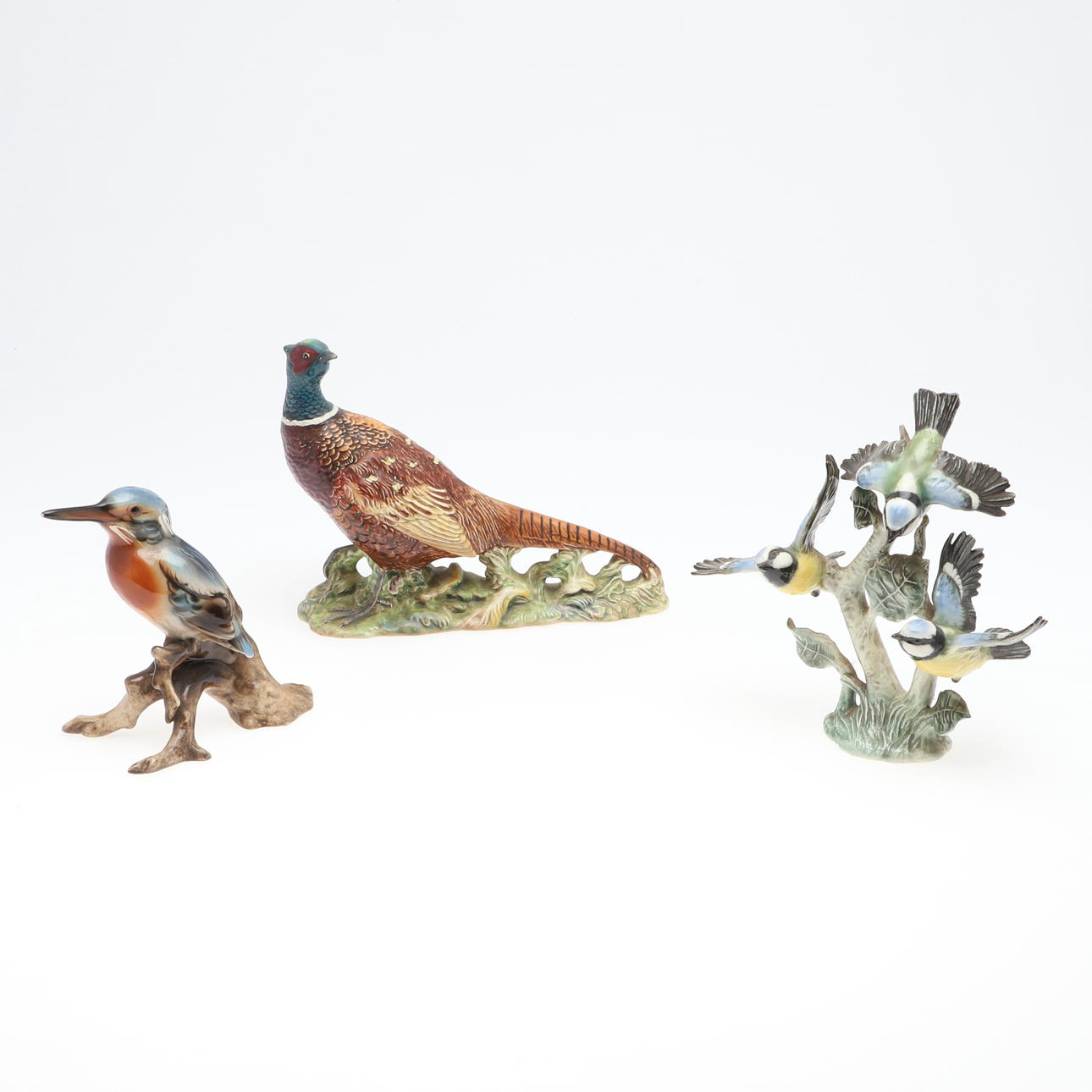 BESWICK PHEASANT & OTHER BIRD FIGURES INCLUDING GOEBEL.