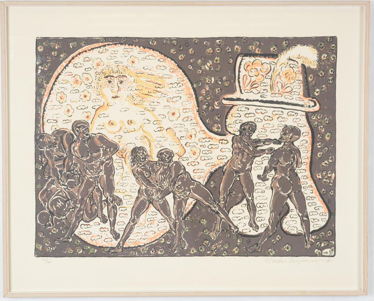 WALTER BENGTSSON. Färglitografi.